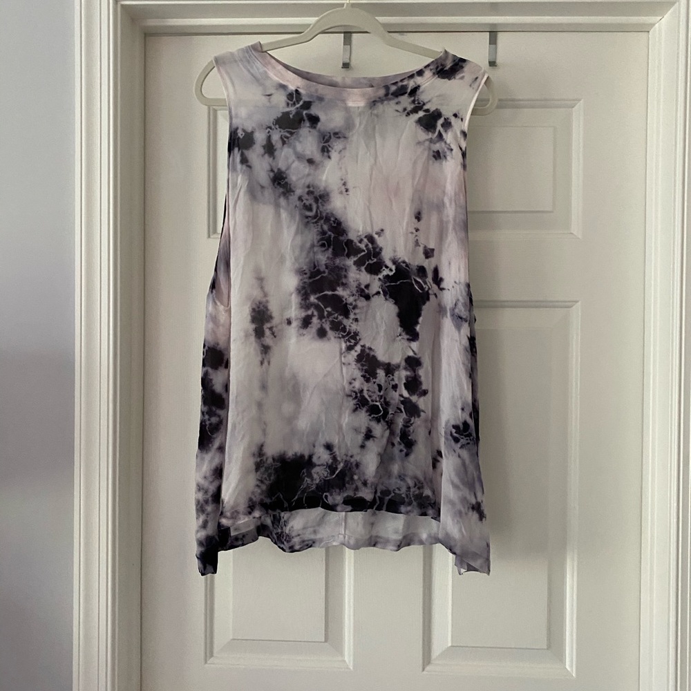 Sheer tie dyed flowing top
